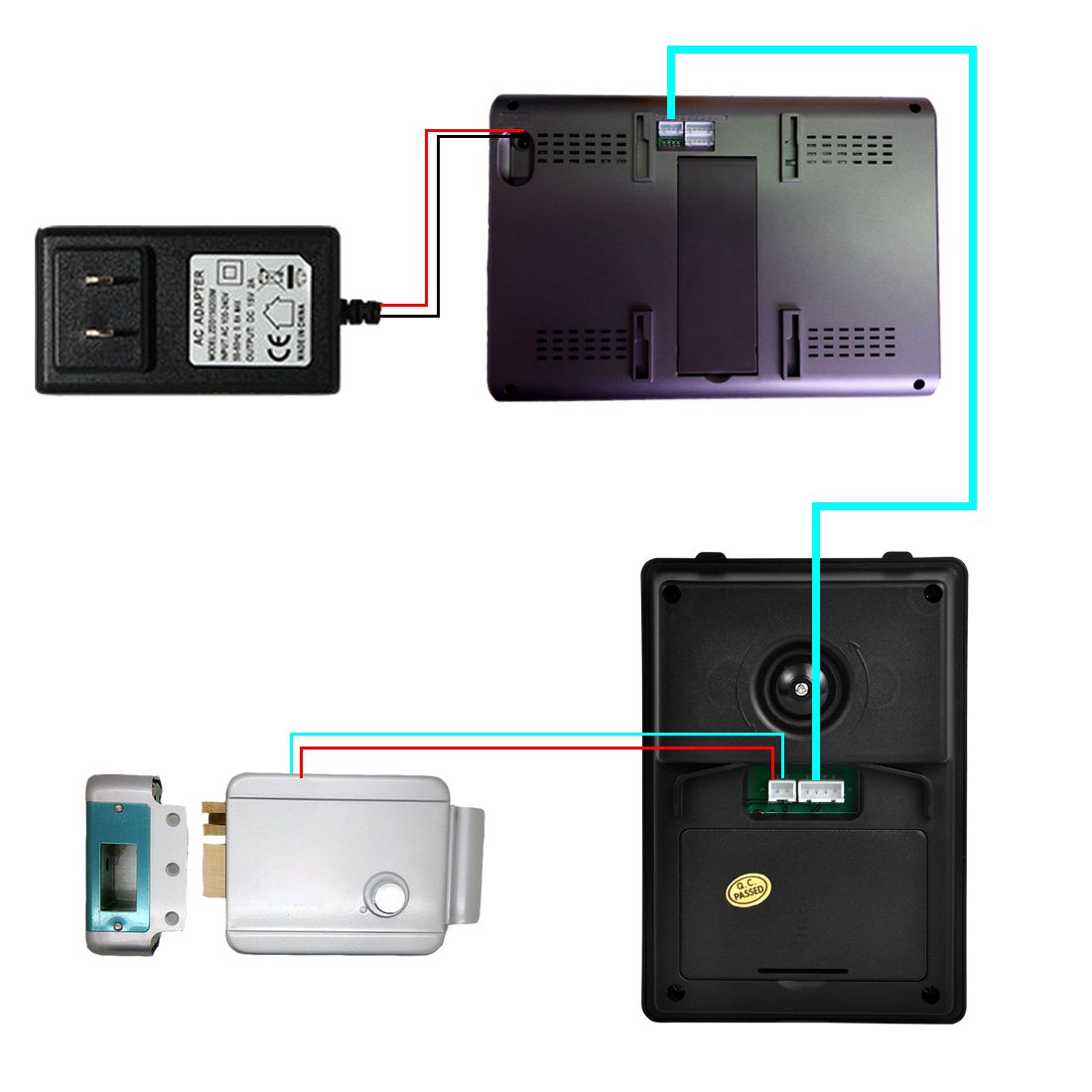 Wired Video Door Phone Doorbell Home Security Systems 