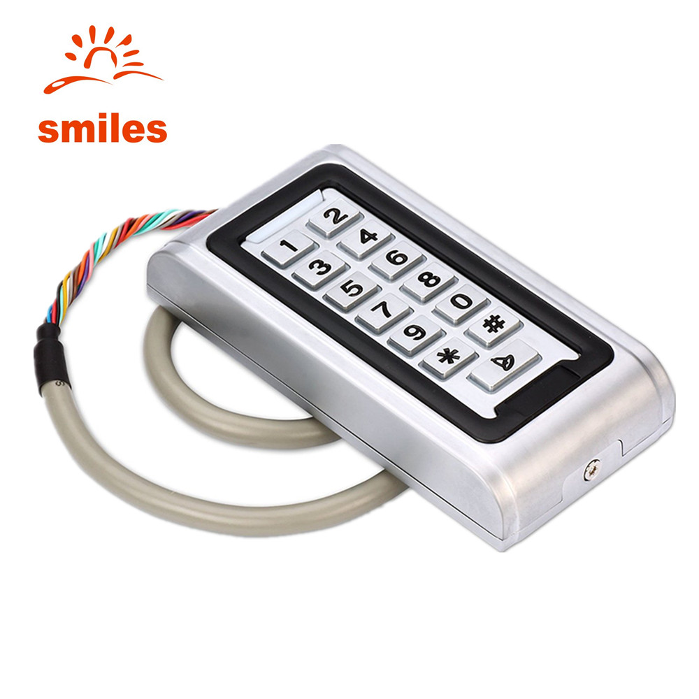 Waterproof Metal Case Swipe RFID Card Reader Keypads Access Control Systems For Outdoor