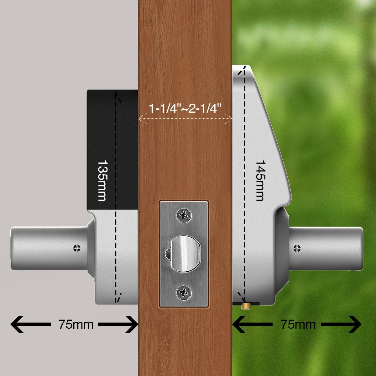  Electronic Keyless Touchscreen Smart Door Lock