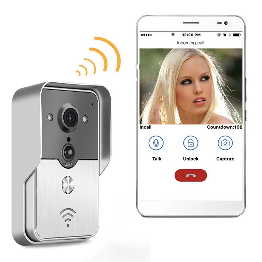 Waterproof Wifi Doorbell Intercom System Night Vision Support App For Home Security