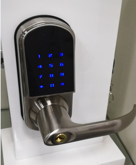 Keyless Entry Security Bluetooth Door Lock With Touchscreen Password and Mechanical keys Functions
