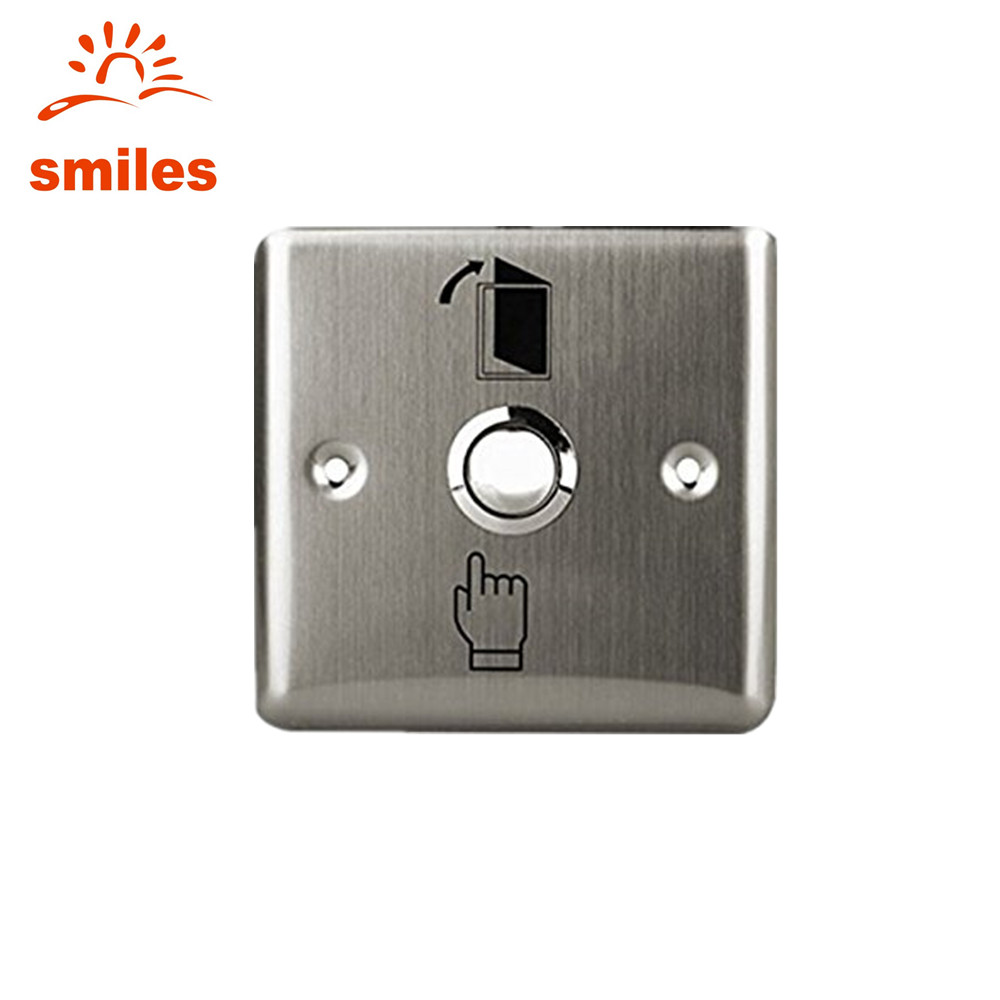 Square Type Stainless Steel Door Exit Button with Metal Case