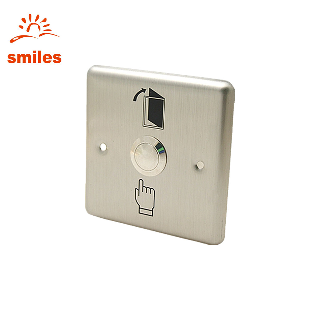 Square Type Stainless Steel Door Exit Button with Metal Case