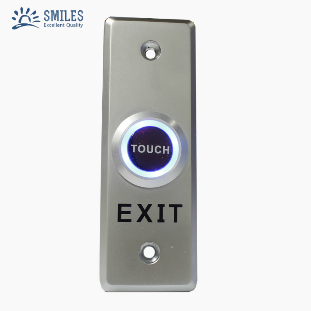 Zinc Alloy Touch Sensor Door Exit Release Push Switch With Time Adjust and Double LED Display 