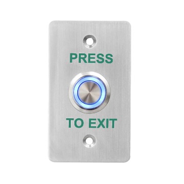 Waterproof SS304 Access Control Exit Button With LED Light