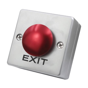 Square Shape Zincy Alloy Mushroom Door Exit Push Button