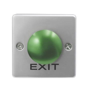 Square Shape Zincy Alloy Mushroom Door Exit Push Button