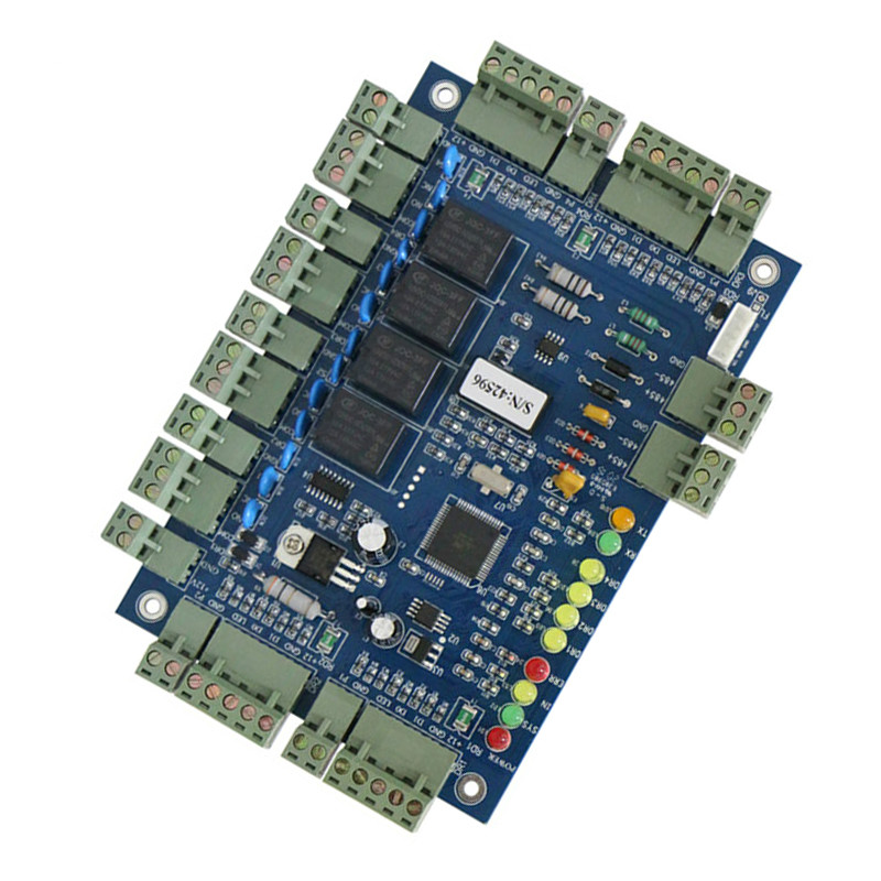 Multi Door RS485 Access Control Board With 4 Relays 