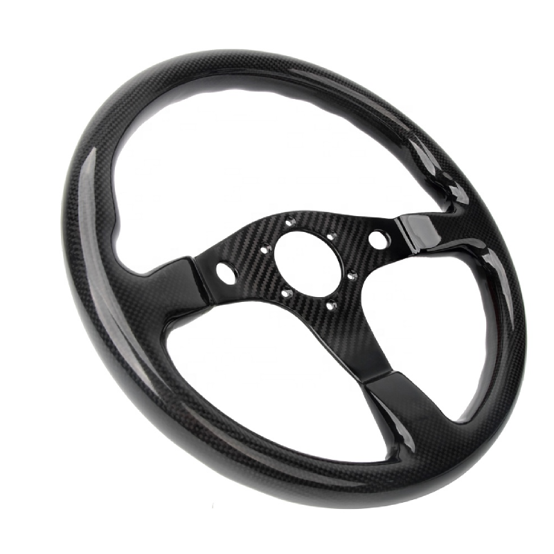 High Quality 320MM Universal Racing Car Carbon Fiber Steering Wheel