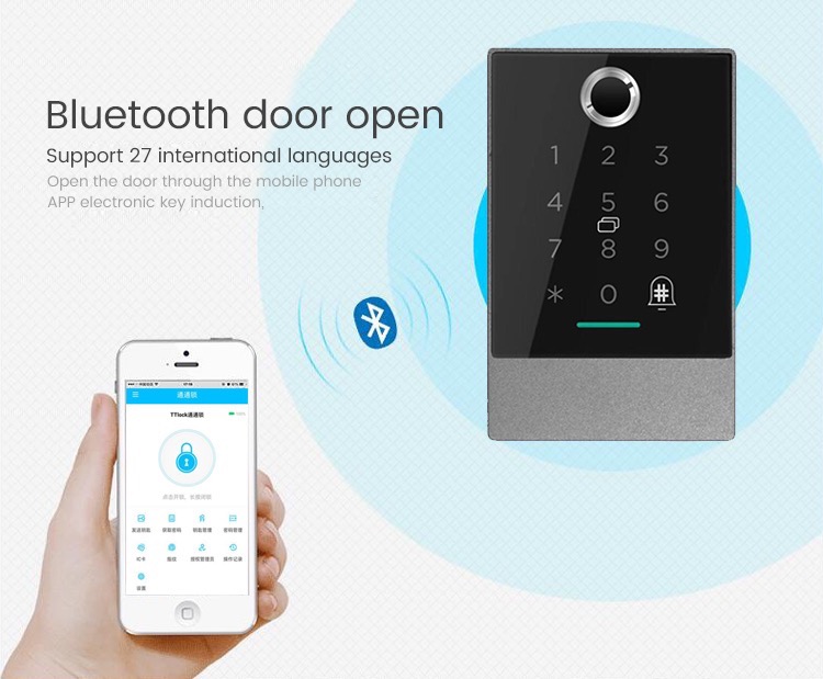 Waterproof Bluetooth Fingerprint Access Control 
